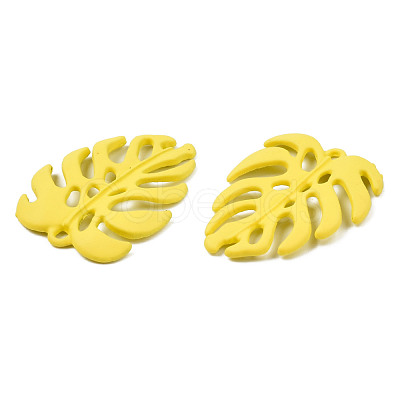 Spray Painted Alloy Pendants PALLOY-N155-114D-1