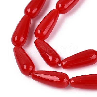 Opaque Glass Beads Strands X-GLAA-Q113-03A-C02-1