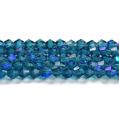 Transparent Electroplate Glass Beads Strands LS-EGLA-A039-T4mm-L01-1