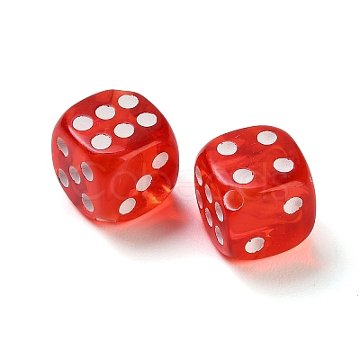 Spray Printed Transparent Acrylic Beads AC-CBA40CF-01F-1