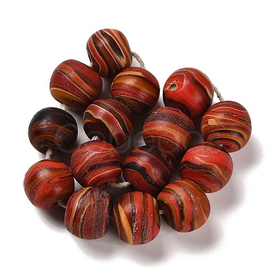 Handmade Lampwork Beads Strands LAMP-C016-03B-01-1