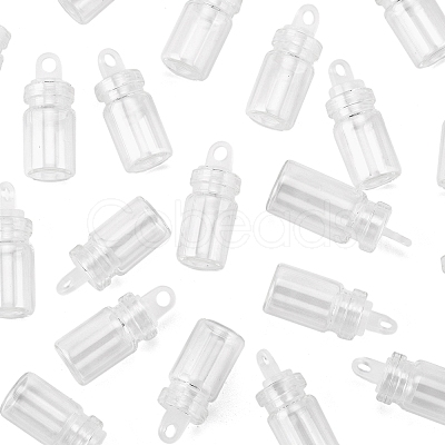 50Pcs Glass Bottle Pendant Decoration BOTT-FS0001-06-1