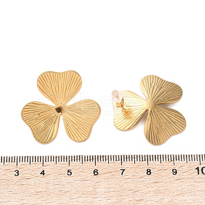 304 Stainless Steel Stud Earrings for Women EJEW-K306-02G-1