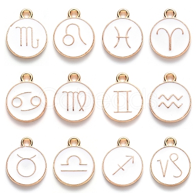 Alloy Enamel Pendants ENAM-S124-01A-04-1