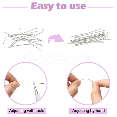 180Pcs 2 Colors Brass Ball Head Pins KK-YW0002-33-1