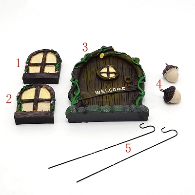 Resin Hanging Display Decorations DJEW-WH0010-89-1