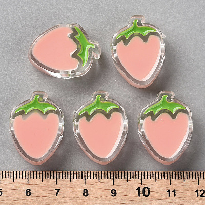Transparent Enamel Acrylic Beads X1-TACR-S155-003C-1