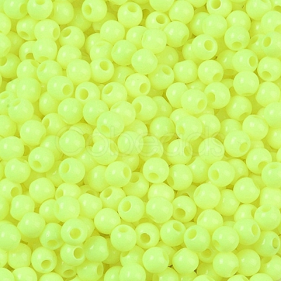 Opaque Acrylic Beads SACR-A007-01A-12-1