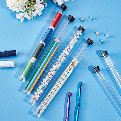 Transparent PC Plastic Bead Storage Tubes AJEW-WH0673-21D-1