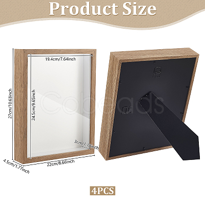 MDF Composite Wood Photo Frame Stand for Dried Flower DJEW-WH0028-057B-1