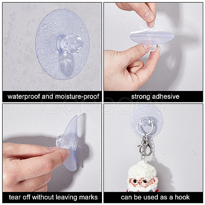 Transparent Acrylic Drawer Knobs FIND-WH0290-22-1