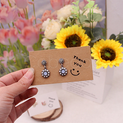 Rectangle Paper Earring Display Cards CDIS-A008-01C-1