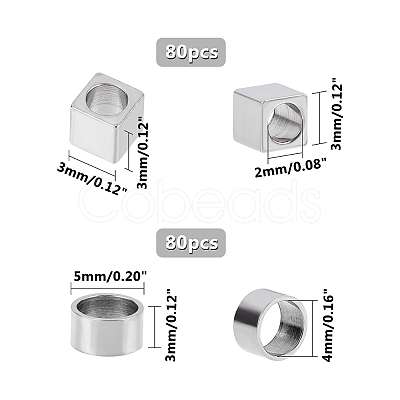 304 Stainless Steel Spacer Beads STAS-UN0008-33P-1