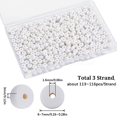 3 Strands Handmade Polymer Clay Beads Strands CLAY-SC0001-67D-1