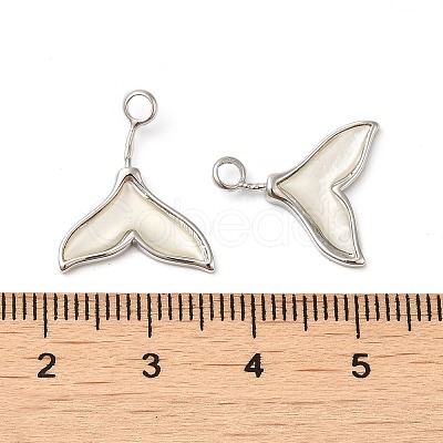 Natural White Shell Pendants SHEL-K006-20P-1