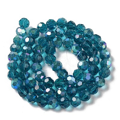 Electroplate Transparent Glass Beads Strands LS-EGLA-A035-T10mm-L12-1
