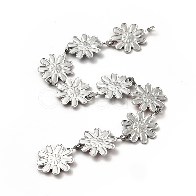 304 Stainless Steel Flower Link Chains CHS-C004-03P-1