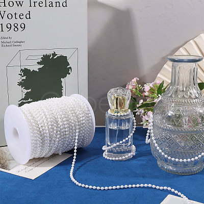 Acrylic Pearl Ball Chains AJEW-WH0766-47B-1