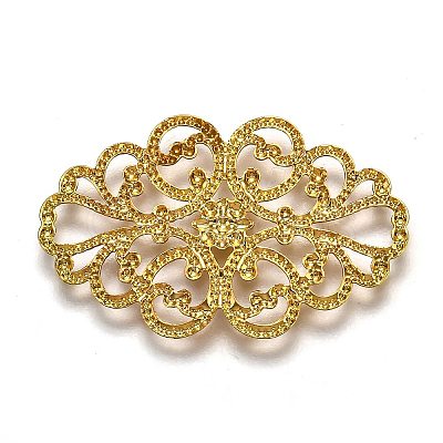 Brass Filigree Joiners LS-KK-E710-68G-1