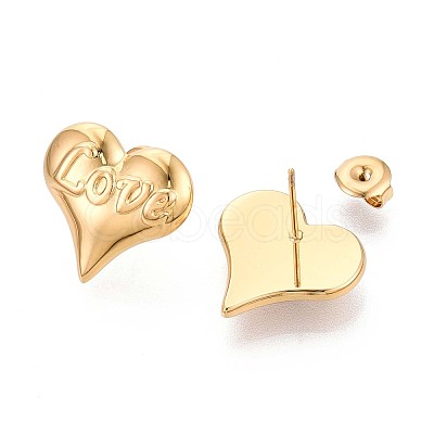 304 Stainless Steel Stud Earrings EJEW-T047-07G-1