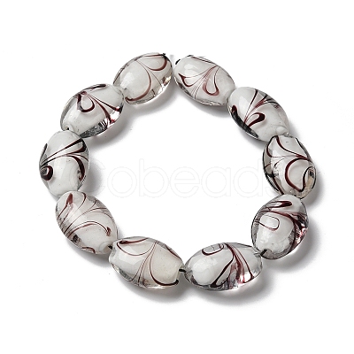 Handmade Lampwork Beads Strands LAMP-K037-13-1