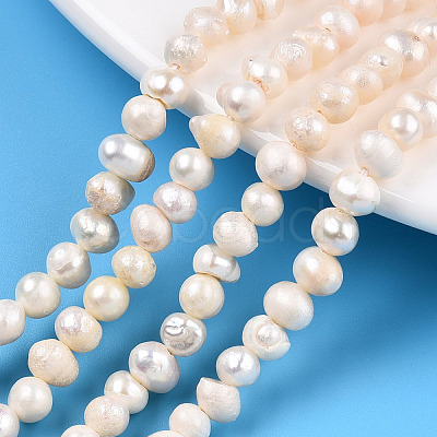 Natural Cultured Freshwater Pearl Beads Strands X-PEAR-N013-04E-1