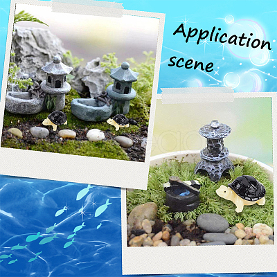 12Pcs Resin 3D Animal Ornaments AJEW-SP0002-14-1