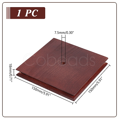 Wood Display Pedestals WOOD-WH0034-78C-1