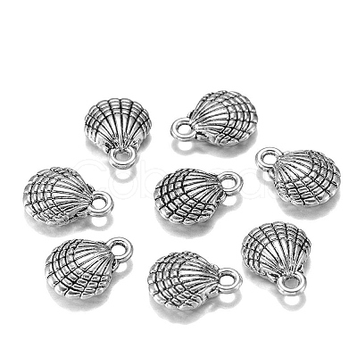 Zinc Alloy Small Shell Pendants PW-WG50552-03-1