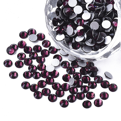 Glass Rhinestone Flat Back Cabochons RGLA-S002-04SS-22-1