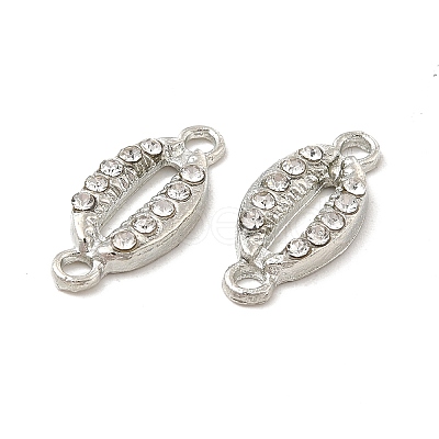 Alloy Connector Charms with Crystal Rhinestone FIND-H039-74P-1