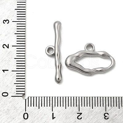 304 Stainless Steel Toggle Clasps STAS-Z179-02P-1