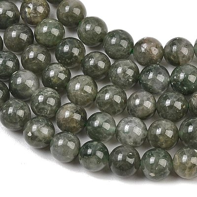 Natural Green Rutilated Quartz Beads Strands GG-CBAC4F6-B01-8mm-C-1