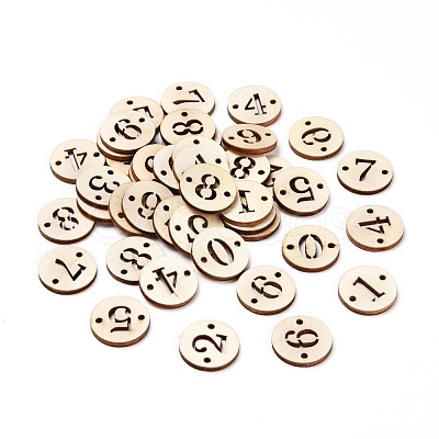 100pcs 10 Styles Unfinished Natural Poplar Wood Links Connectors WOOD-LS0001-04-1