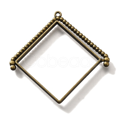 Alloy Open Back Bezel Pendants PALLOY-I223-08AB-1