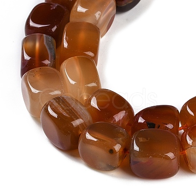 Natural Red Agate Beads Strands G-M403-D05-01-1