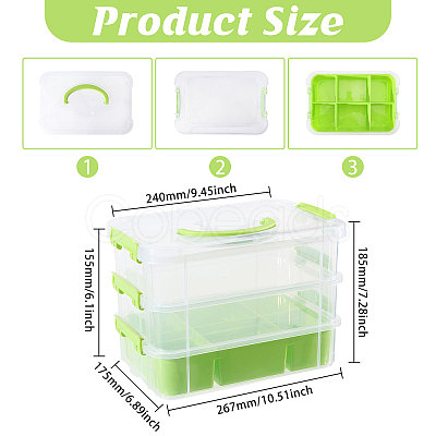 3 Layers Plastic Handled Organizers Boxes CON-WH0095-212B-1