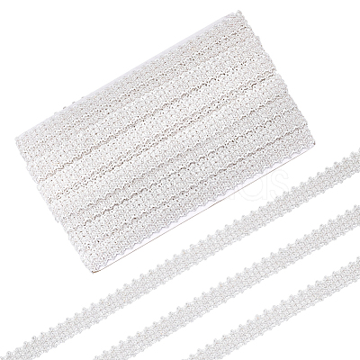 Polyester Lace Trim OCOR-WH0109-356A-1