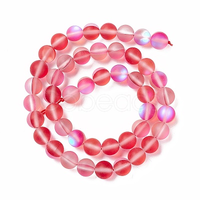 Synthetic Moonstone Beads Strands G-E573-01B-10-1