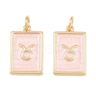 Brass Enamel Pendants KK-CBA62C2-01F-1