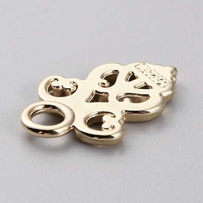 Alloy Snap Lock Clasps Findings FIND-WH0419-08KCG-1
