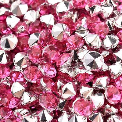 Imitation Taiwan Acrylic Rhinestone Pointed Back Cabochons GACR-A003-4.5mm-02-1