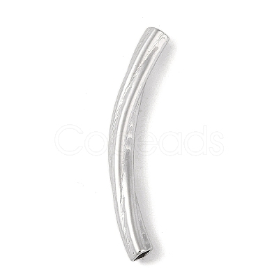 304 Stainless Steel Curved Tube Beads STAS-M071-03D-P-1