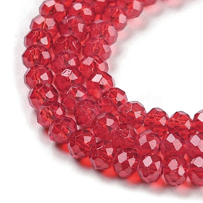 Baking Paint Transparent Glass Beads Strands DGLA-A034-J2mm-B01-1