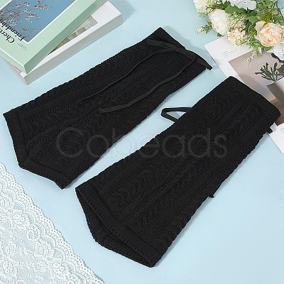 Acrylic Fibers Socks for Women AJEW-WH20060-48A-1