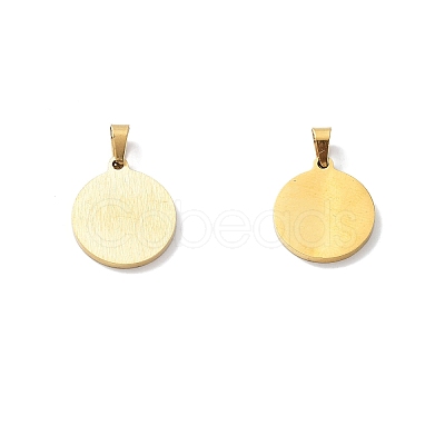 PVD Vacuum Plating 304 Stainless Steel with White Shell Pendants STAS-G268-01J-G-1