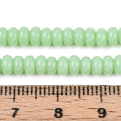 Opaque Solid Color Glass Beads Strands GLAA-ZX008-4mm-18U-1
