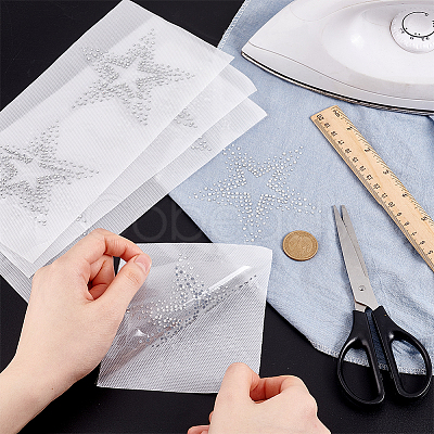 Glass Hotfix Rhinestone DIY-WH0504-203-1