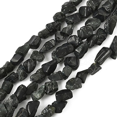 Raw Rough Natural Black Tourmaline Beads Strands G-M453-A01-02-1