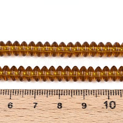 Transparent Glass Beads Strands GLAA-T025-6mm-07A-1